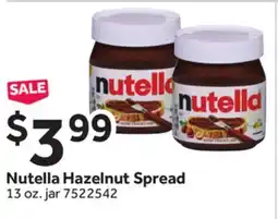 Stop&Shop Nutella Hazelnut Spread offer