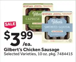 Stop&Shop Gilbert's Chicken Sausage offer