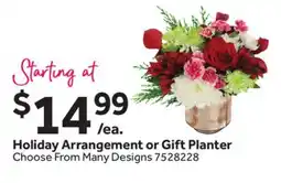 Stop&Shop Holiday Arrangement or Gift Planter offer