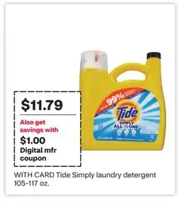CVS Tide Simply laundry detergent offer