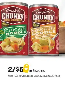 CVS Campbell's Chunky soup 15.25-19 oz offer