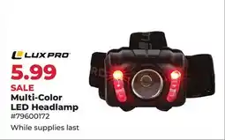 Runnings Lux Pro Multi-Color LED Headlamp offer