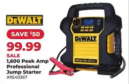 Runnings Dewalt Peak Amp Professional Jump Starter offer