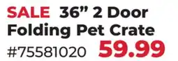 Runnings Main St. Pet 36 2 Door Folding Pet Crate offer