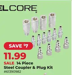 Runnings Steelcore 14 Piece Steel Coupler & Plug Kit offer