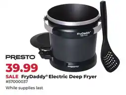 Runnings PRESTO FryDaddy Electric Deep Fryer offer