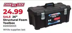 Runnings 26 Structural Foam Toolbox offer