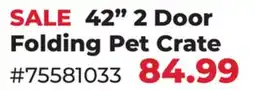 Runnings Main St. Pet 42 2 Door Folding Pet Crate offer