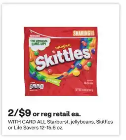 CVS ALL Starburst, jellybeans, Skittles or Life Savers offer