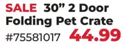 Runnings Main St. Pet 30 2 Door Folding Pet Crate offer