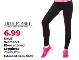 Runnings Blue Planet Women's Fleece Lined Leggings offer