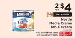ShopRite Nestlé Media Crema Table Cream offer