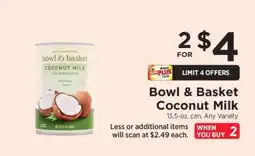 ShopRite Bowl & Basket Coconut Milk offer