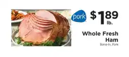 ShopRite Whole Fresh Ham offer