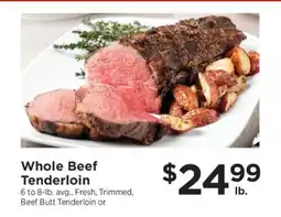 ShopRite Whole Beef Tenderloin offer