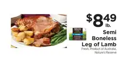 ShopRite Semi Boneless Leg of Lamb offer