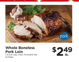 ShopRite Whole Boneless Pork Loin offer