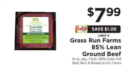 ShopRite Grass Run Farms 85% Lean Ground Beef offer