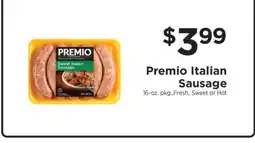 ShopRite Premio Italian Sausage offer
