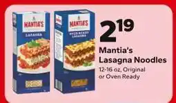 Save a Lot Mantia's Lasagna Noodles offer