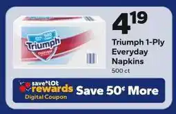 Save a Lot Triumph 1-Ply Everyday Napkins offer