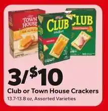 Save a Lot Club or Town House Crackers offer
