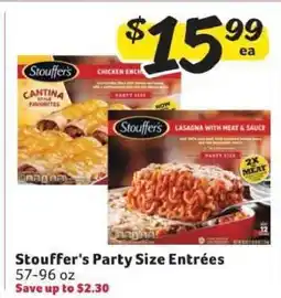 Winn Dixie Stouffer's Party Size Entrees offer