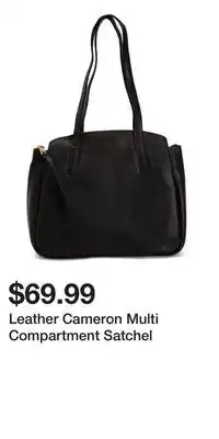 TJ Maxx Leather Cameron Multi Compartment Satchel offer