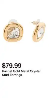 TJ Maxx Rachel Gold Metal Crystal Stud Earrings offer
