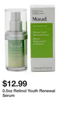 TJ Maxx 0.5oz Retinol Youth Renewal Serum offer