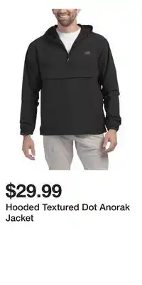 TJ Maxx Hooded Textured Dot Anorak Jacket offer
