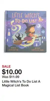 TJ Maxx Little Witch's To Do List A Magical List Book offer