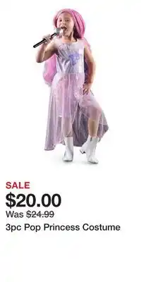 TJ Maxx 3pc Pop Princess Costume offer