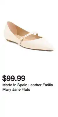 TJ Maxx Made In Spain Leather Emilia Mary Jane Flats offer