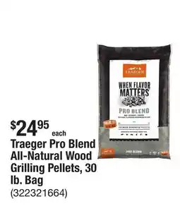 The Home Depot Traeger Pro Blend All-Natural Wood Grilling Pellets, 30 lb. Bag offer