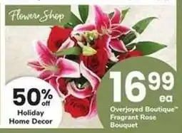 Safeway Overjoyed Boutique Fragrant Rose Bouquet offer