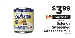 ShopRite Splenda Sweetened Condensed Milk offer