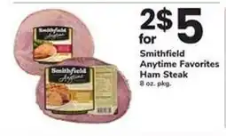 Safeway Smithfield Anytime Favorites Ham Steak offer