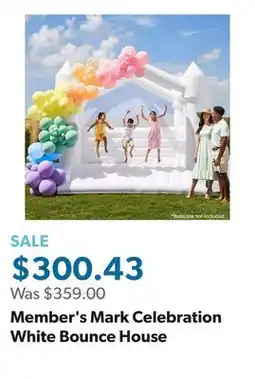 Sam's Club Member's Mark Celebration White Bounce House offer