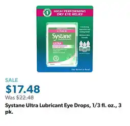 Sam's Club Systane Ultra Lubricant Eye Drops, 1/3 fl. oz., 3 pk offer
