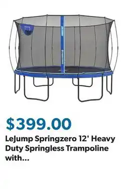 Sam's Club LeJump Springzero 12' Heavy Duty Springless Trampoline with Basketball Set offer