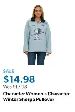 Sam's Club Character Women's Character Winter Sherpa Pullover offer