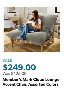 Sam's Club Member's Mark Cloud Lounge Accent Chair, Assorted Colors offer