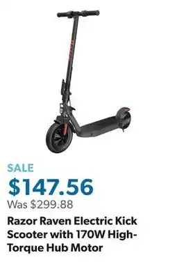 Sam's Club Razor Raven Electric Kick Scooter with 170W High-Torque Hub Motor offer