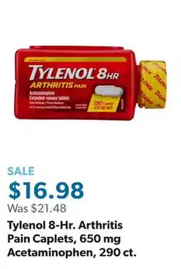 Sam's Club Tylenol 8-Hr. Arthritis Pain Caplets, 650 mg Acetaminophen, 290 ct offer