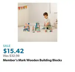 Sam's Club Member's Mark Wooden Building Blocks offer