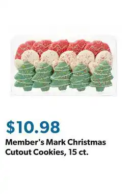 Sam's Club Member's Mark Christmas Cutout Cookies, 15 ct offer