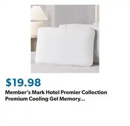 Sam's Club Member's Mark Hotel Premier Collection Premium Cooling Gel Memory Foam Pillow, Assorted Sizes offer