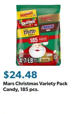 Sam's Club Mars Christmas Variety Pack Candy, 185 pcs offer
