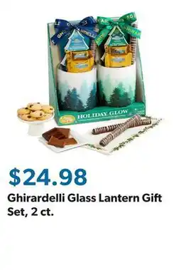 Sam's Club Ghirardelli Glass Lantern Gift Set, 2 ct offer